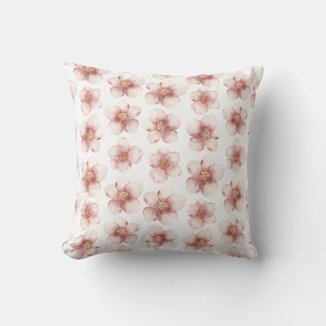 Coussins de jet élégants à motif floral (Recto)