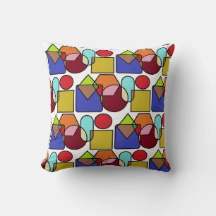 Coussins de jet multicolores avec motif de cercle