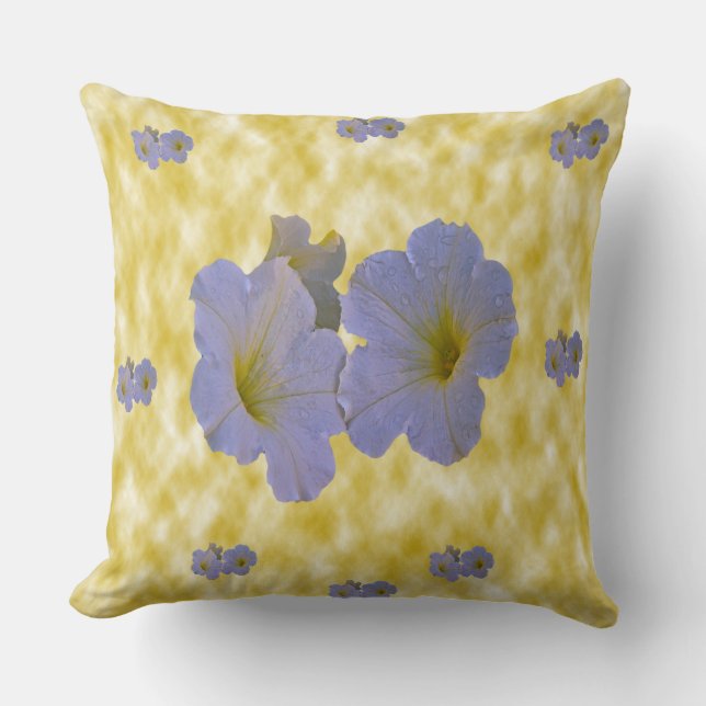 Coussins de jeté de fleurs de printemps (Recto)