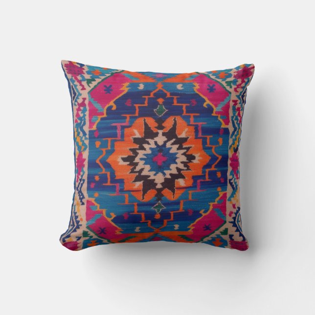 Coussins de Kilim Bleu pour chaque espace : Versat (Recto)
