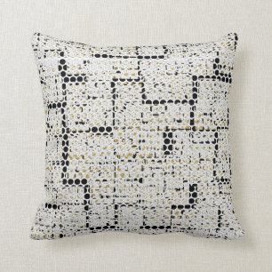 Coussins de la déco Gold-Soft noir blanc et fonct