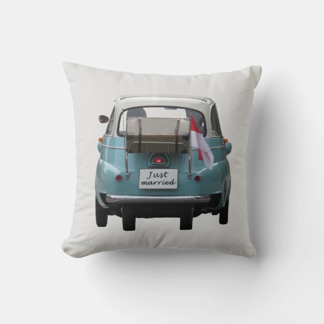 COUSSINS DE LANCER DE VOITURE DE MARIÉS (Recto)