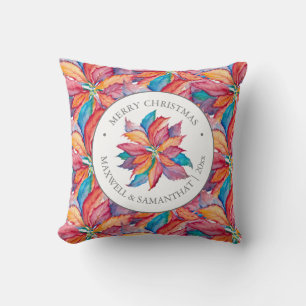 Coussins de Noël unique couleur Poinsettia