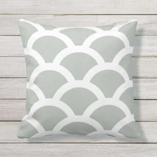 Coussins de plein air gris argenté - Cercles Moti