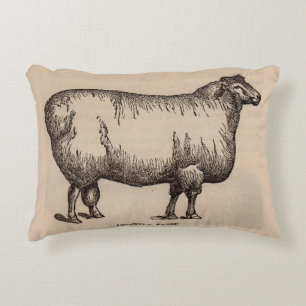 Coussins Décoratifs 19e century print cotswold sheep