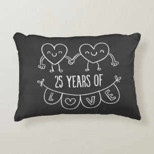 Coussins Décoratifs 25e Anniversary Poison Chalk Hearts
