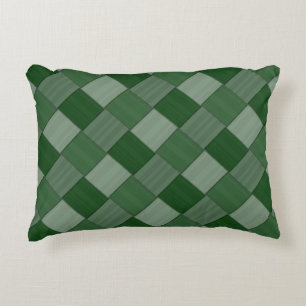Coussins Décoratifs 2 dans 1 motif tissé par diagonale carrelé de