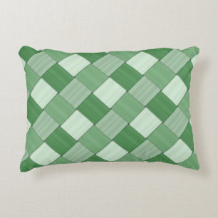 Coussins Décoratifs 2 en 1 Motif Diagonal Diagonal Vert Ressort Carrel