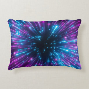 Coussins Décoratifs 3d, feux d'artifice violet, big bang, galaxie, abs