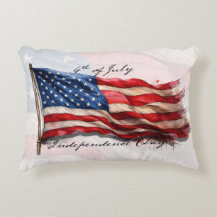 Coussins Décoratifs 4 juillet - Célébrer avec le drapeau américain