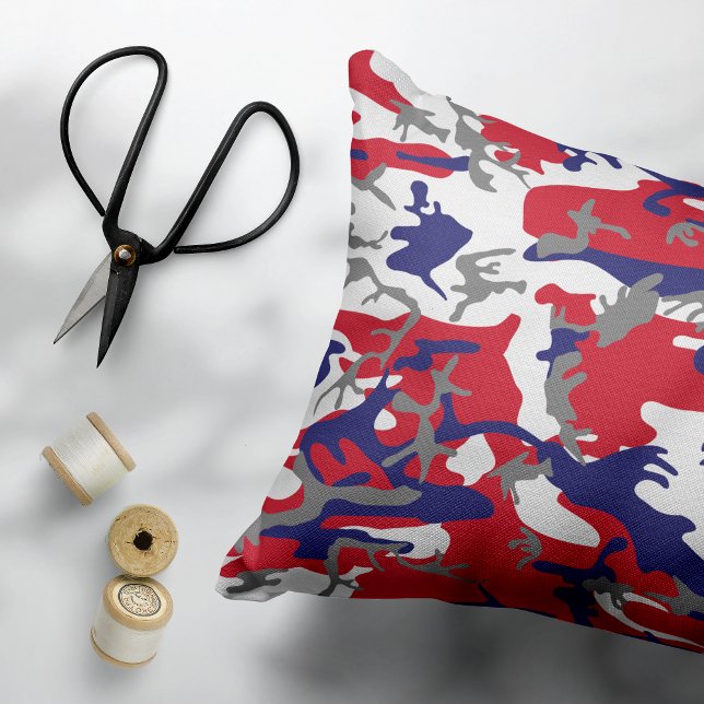 Coussins Décoratifs 4th of July, Independence day, Camouflage Gray (Créateur téléchargé)