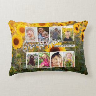 Coussins Décoratifs 8 Photo "Les petits-enfants font la vie grand"