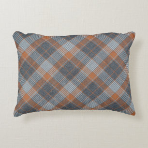 Coussins Décoratifs à damiers matière tartan motif texture textile