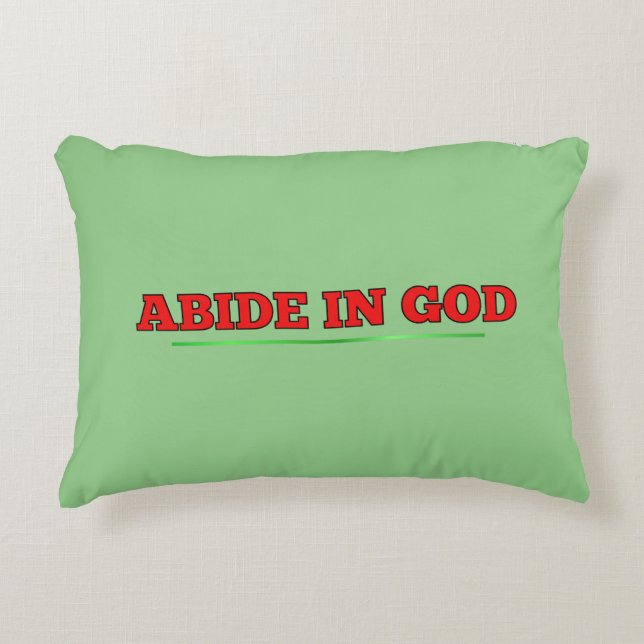 Coussins Décoratifs Abide en DIEU (Devant)