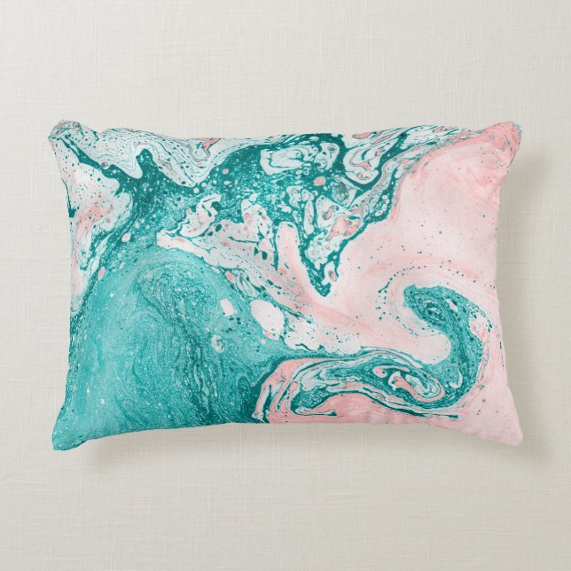 Coussins Décoratifs Abstract painting. Modern artwork. Marble effect p (Devant)