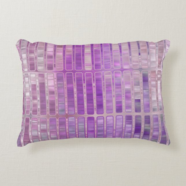 Coussins Décoratifs Abstrait brillant en mosaïque violet arrière - pla (Devant)