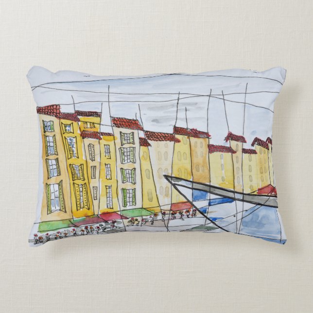 Coussins Décoratifs Abstrait cubain| Saint-Tropez, Côte d'Azur (Devant)