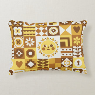 Coussins Décoratifs Abstrait floral. Scandinave vintage et folk des