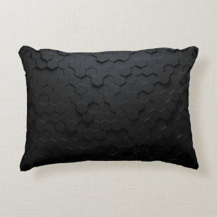 Coussins Décoratifs Abstrait triangulaire noir, Grunge surfa