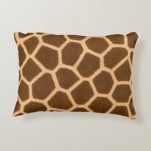 Coussins Décoratifs Accent élégant à motif girafe de qualité premium