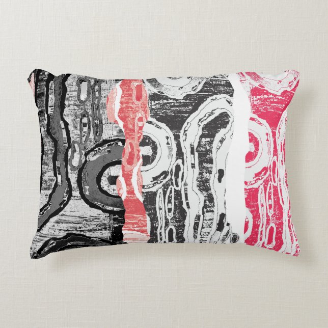 Coussins Décoratifs Accent Pillow – Friction Lands Abstract Design (Devant)