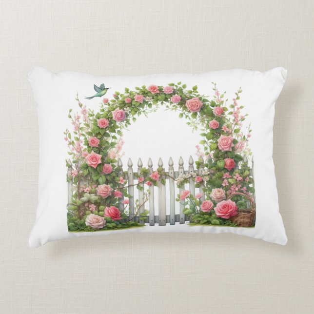 Coussins Décoratifs Accent Pillow- Spring Floral Accent Pillow (Devant)