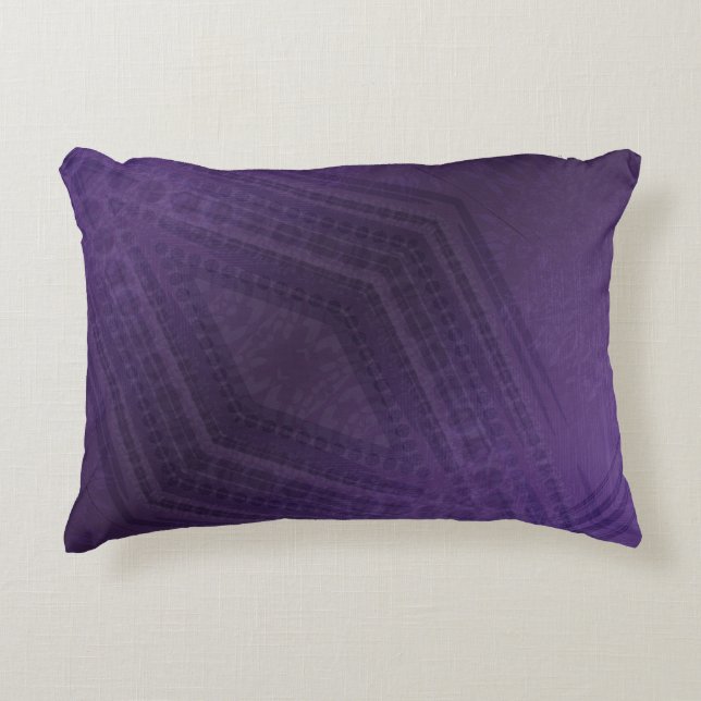 Coussins Décoratifs Acceptation | Motif Boho violet écectique (Devant)