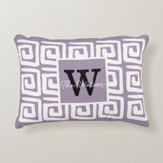 Coussins Décoratifs Add your own artwork and name Purple Greek