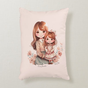 Coussins Décoratifs Adorable maman et fille Bond