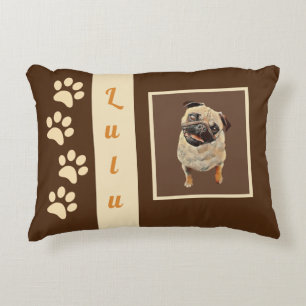 Coussins Décoratifs Adorable personnalisable Carlin Pastel Accent Cous