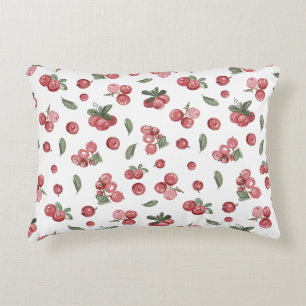 Coussins Décoratifs Airelles sur fond blanc dans un style nordique 