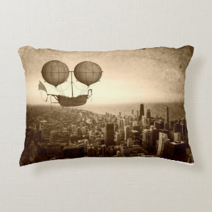 Coussins Décoratifs Airship Over Chicago