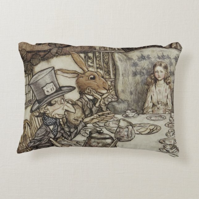 Coussins Décoratifs Alice Anniversaire Anniversaire Fête de la haine d (Dos)
