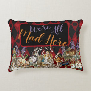 Coussins Décoratifs Alice Aventures avec le Chat de Cheshire Fou du Pa
