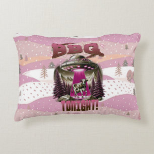 Coussins Décoratifs Alien BBQ Enlèvement de vache Plaisanterie