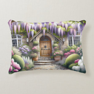 Coussins Décoratifs Allée de jardin de cottage fantaisiste
