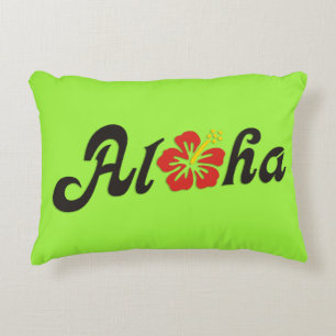 Coussins Décoratifs Aloha Hibiscus - plat design Hawaii + vos idées