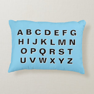 Coussins Décoratifs Alphabet et Nombres