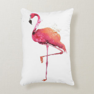 Coussins Décoratifs Amateurs de Flamant rose aquarelle Amoureux de F
