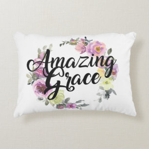 Coussins Décoratifs Amazing Grace How Sweet The Sound Floral