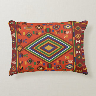Coussins Décoratifs Âme de nomade néon – Tapisserie géométrique tribal