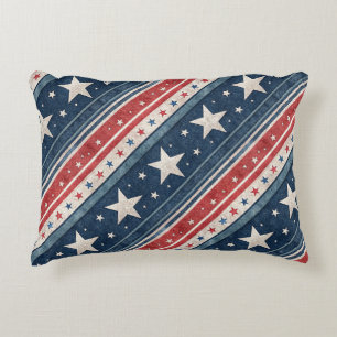 Coussins Décoratifs Américaine/Étoiles et Rayures/Patriotique