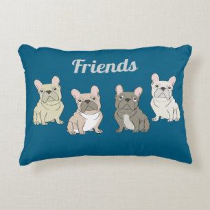Coussins Décoratifs Amis Bouledogues Français