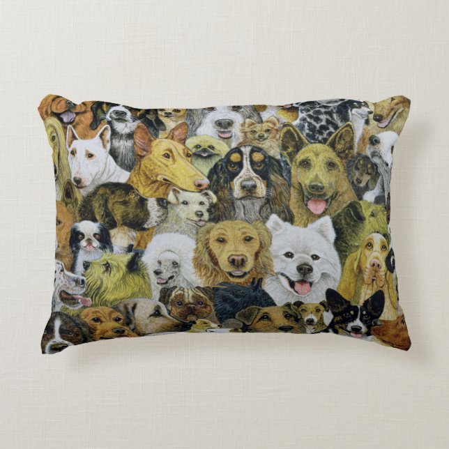 Coussins Décoratifs Amis de chien (Devant)