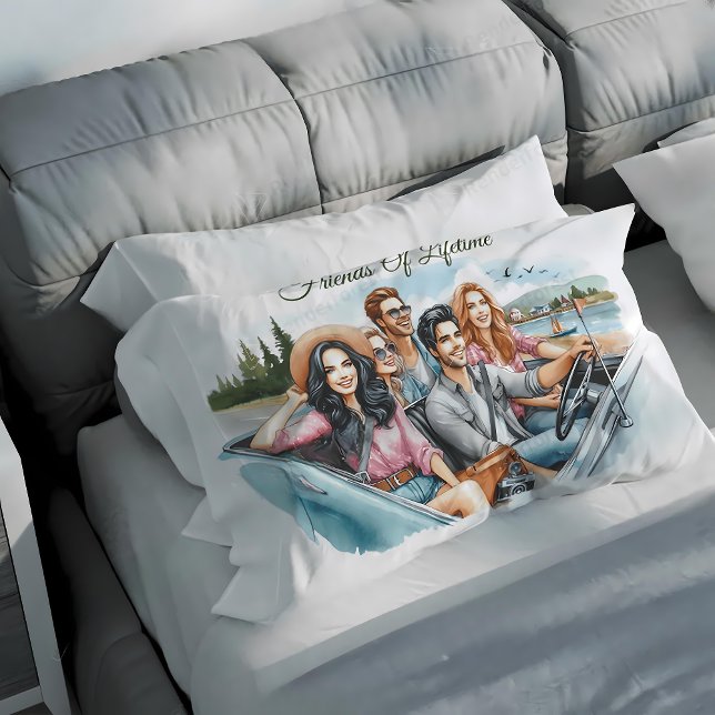 Coussins Décoratifs Amis du thème Voyage de vie (Créateur téléchargé)