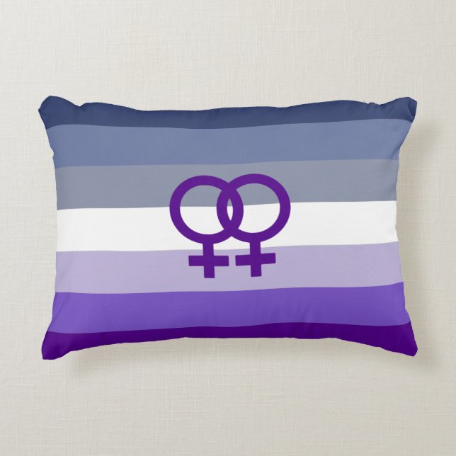 Coussins Décoratifs Amour Lesbien Butch Fierté WLW (Devant)