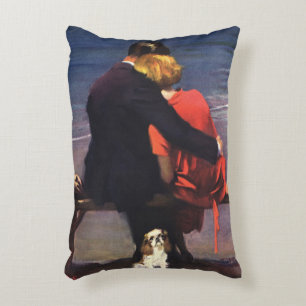 Coussins Décoratifs Amour romantique vintage, Romance sur la plage