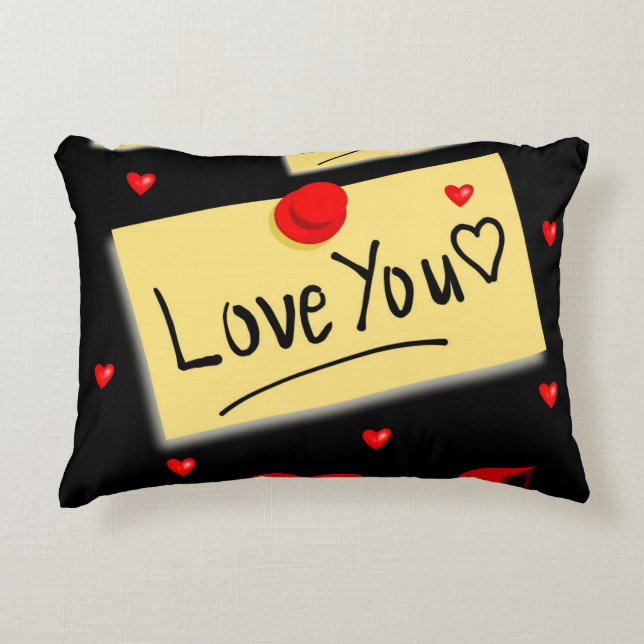 Coussins Décoratifs amour u black zazzé nouveau (Devant)