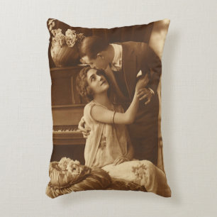 Coussins Décoratifs Amoureux de Vintage, Amour Romantique Musique Roma