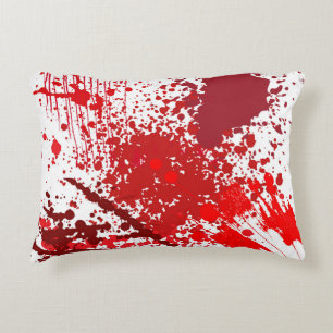 Coussins Décoratifs Amusant Red Splatter